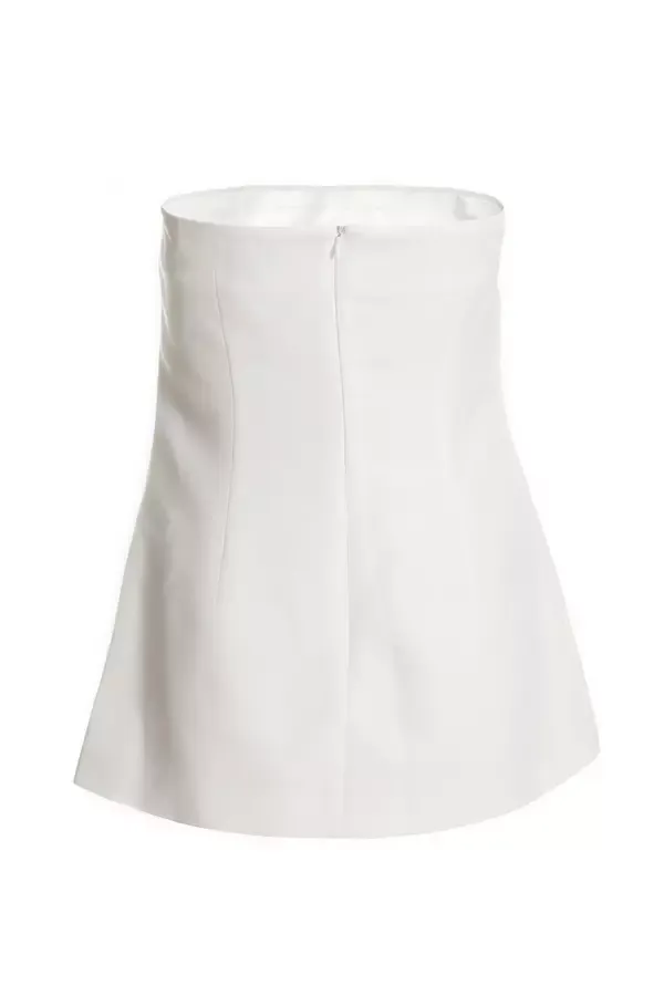 Quiz Clothing CoOrds White Bandeau Tailored Top 8211 Women