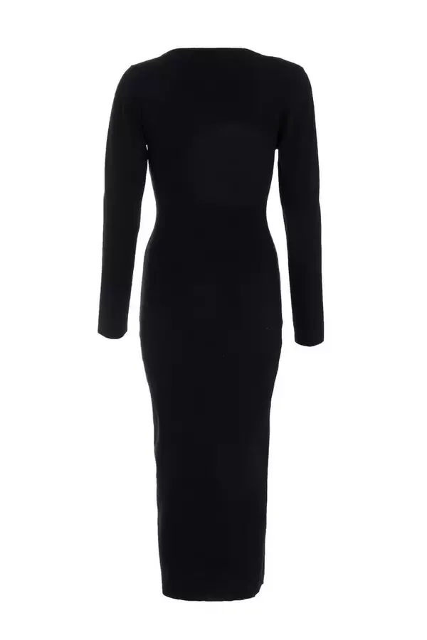 Quiz Clothing Dresses Black Diamante Trim Jumper Dress 8211 Women