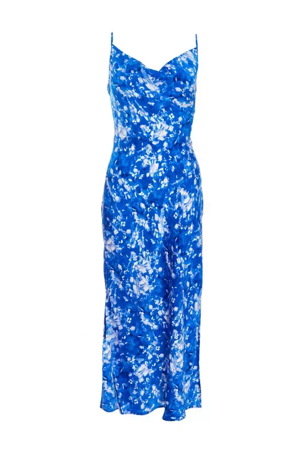Quiz Clothing Dresses Petite Blue Ditsy Floral Satin Midaxi Dress 8211 Women Quiz Clothing Dresses Petite Blue Ditsy Floral Satin Midaxi Dress 8211 Women