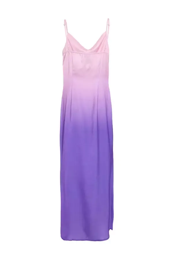 Quiz Clothing Dresses Purple Satin Ombre Slip Maxi Dress 8211 Women