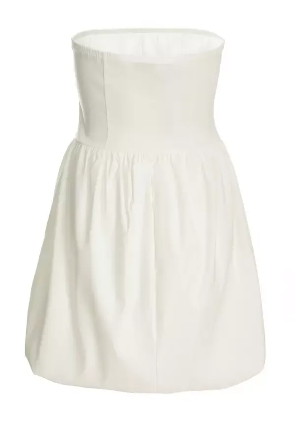 Quiz Clothing Dresses White Puff Ball Mini Dress 8211 Women