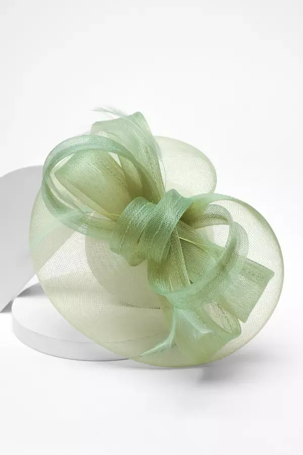 Quiz Clothing Fascinators Sage Bow Loop Disk Fascinator 8211 Women