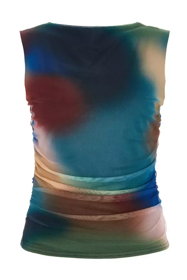 Quiz Clothing Going Out Multicoloured Brushstroke Print Sleeveless Top 8211 Women Quiz Clothing Going Out Multicoloured Brushstroke Print Sleeveless Top 8211 Women
