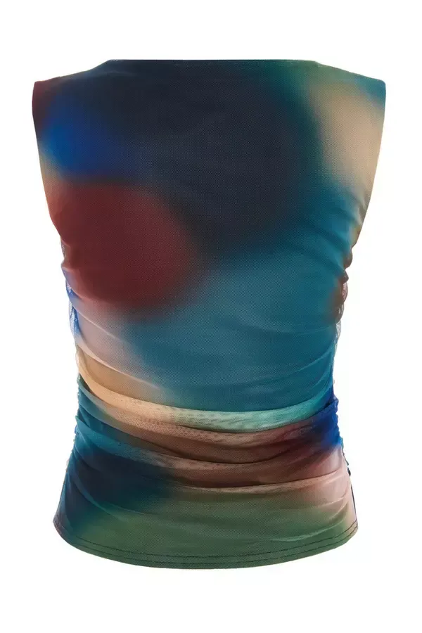 Quiz Clothing Going Out Multicoloured Brushstroke Print Sleeveless Top 8211 Women Quiz Clothing Going Out Multicoloured Brushstroke Print Sleeveless Top 8211 Women