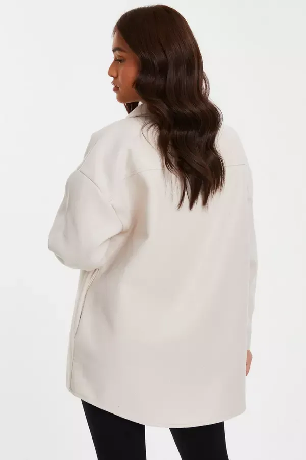 Quiz Clothing Jackets and Coats Petite Stone Button Front Shacket 8211 Women Quiz Clothing Jackets and Coats Petite Stone Button Front Shacket 8211 Women