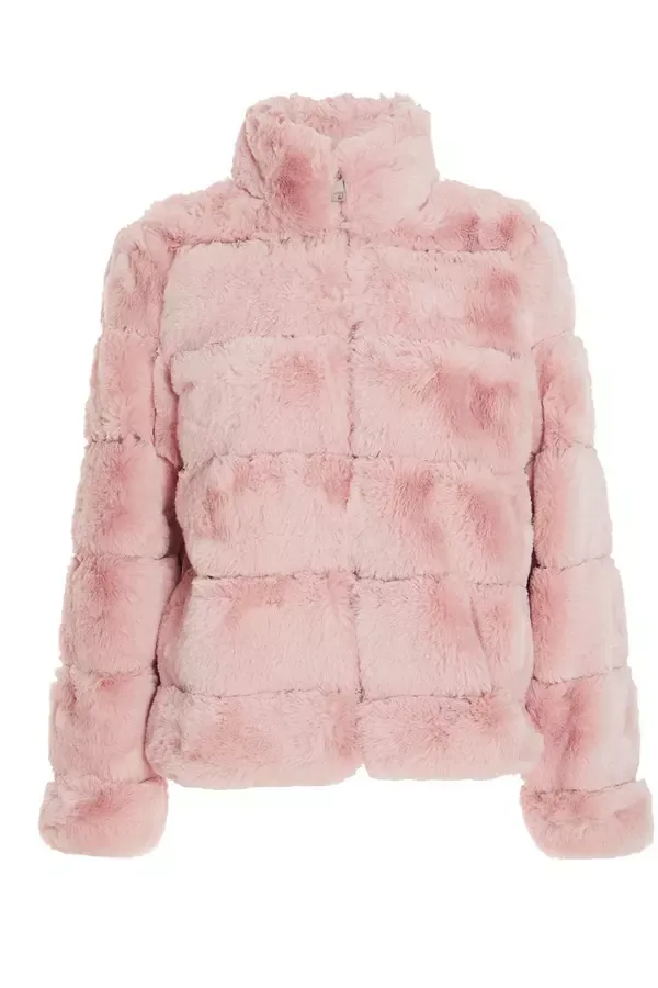 Quiz Clothing Jackets and Coats Pink Faux Fur Short Puffer Jacket 8211 Women Quiz Clothing Jackets and Coats Pink Faux Fur Short Puffer Jacket 8211 Women