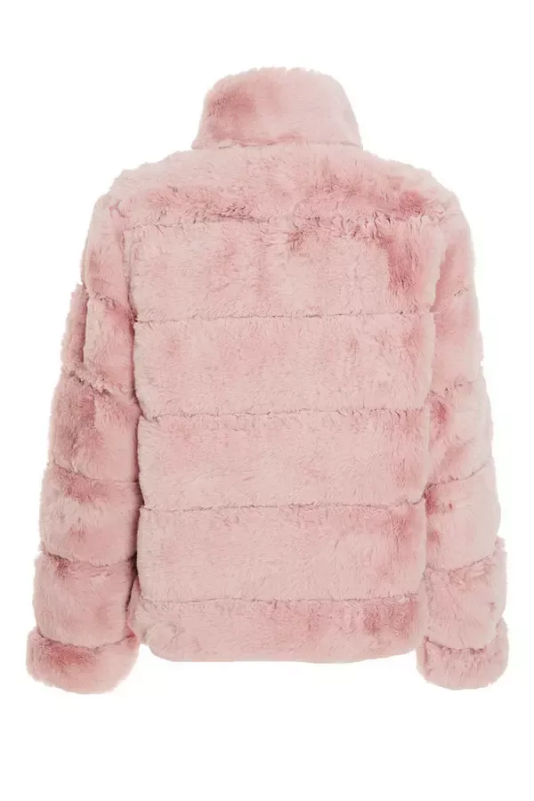 Quiz Clothing Jackets and Coats Pink Faux Fur Short Puffer Jacket 8211 Women Quiz Clothing Jackets and Coats Pink Faux Fur Short Puffer Jacket 8211 Women