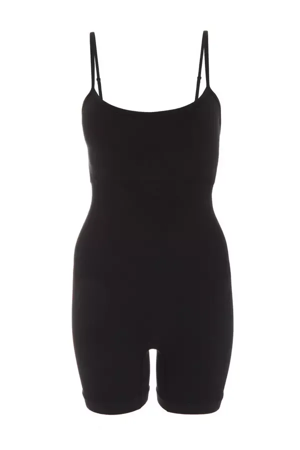 Quiz Clothing Jumpsuits Black Seamless Playsuit 8211 Women