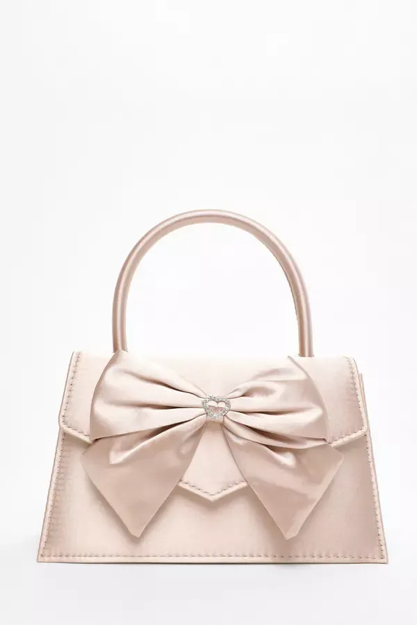 Quiz Clothing Party Accessories Champagne Diamante Bow Mini Top Handle Bag 8211 Women Quiz Clothing Party Accessories Champagne Diamante Bow Mini Top Handle Bag 8211 Women