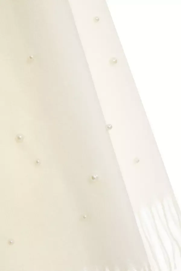 Quiz Clothing Scarves Cream Pearl Scarf 8211 Women