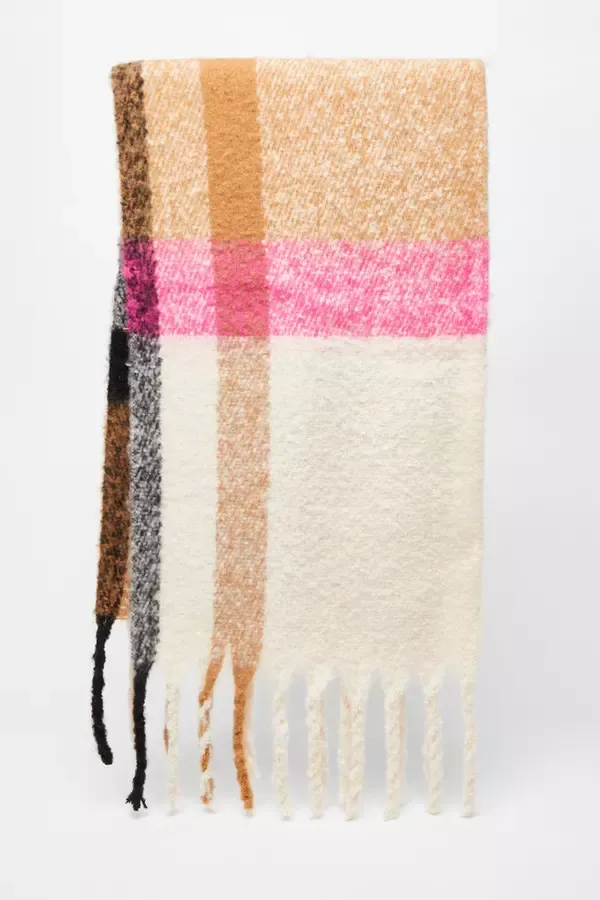 Quiz Clothing Scarves Multi Chunky Tassel Scarf 8211 Women