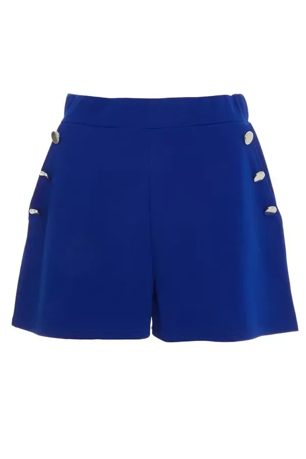 Quiz Clothing Shorts Blue High Waist Tailored Shorts 8211 Women