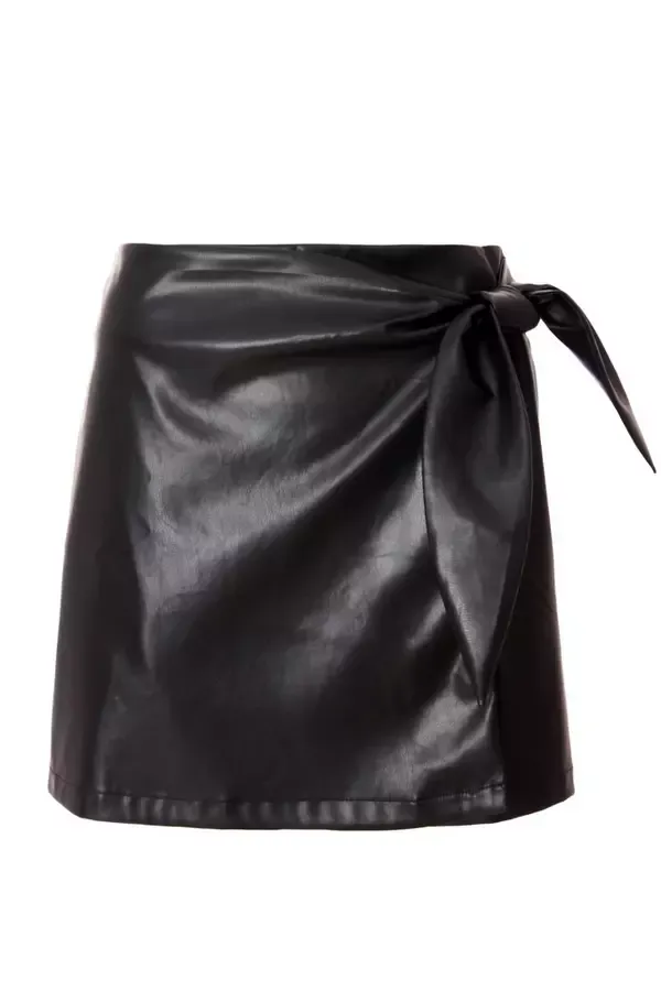 Quiz Clothing Skirts Black Faux Leather Skirt 8211 Women