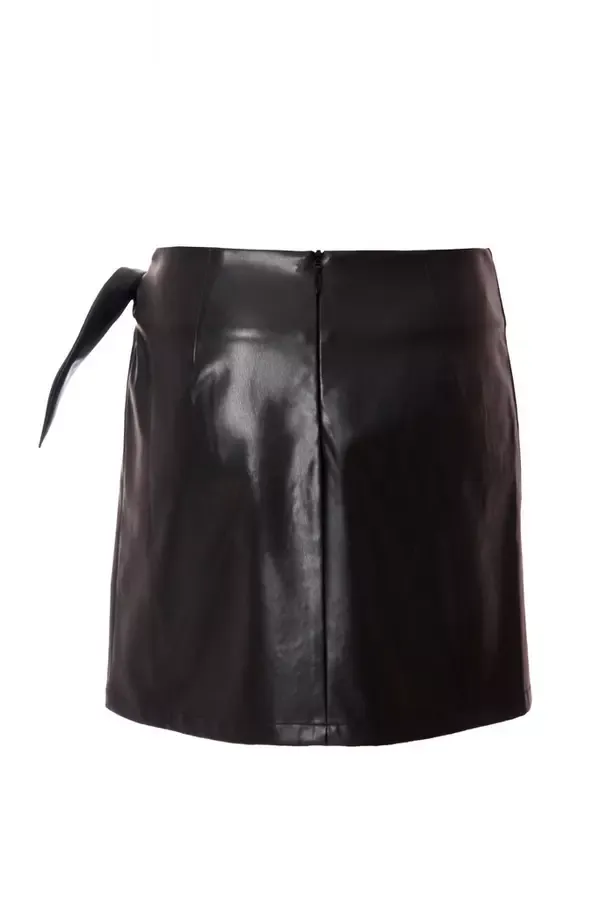 Quiz Clothing Skirts Black Faux Leather Skirt 8211 Women