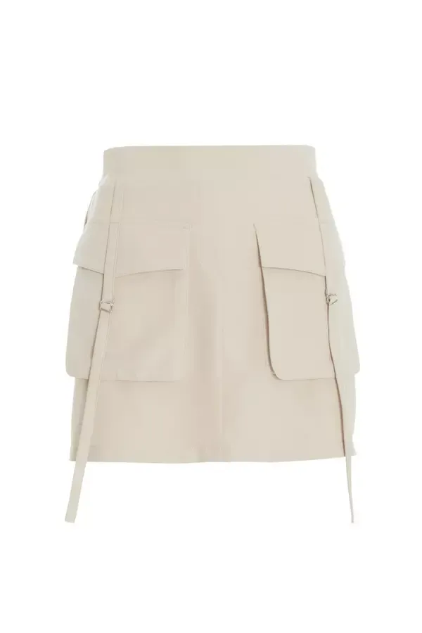 Quiz Clothing Skirts Stone Cargo Mini Skirt 8211 Women