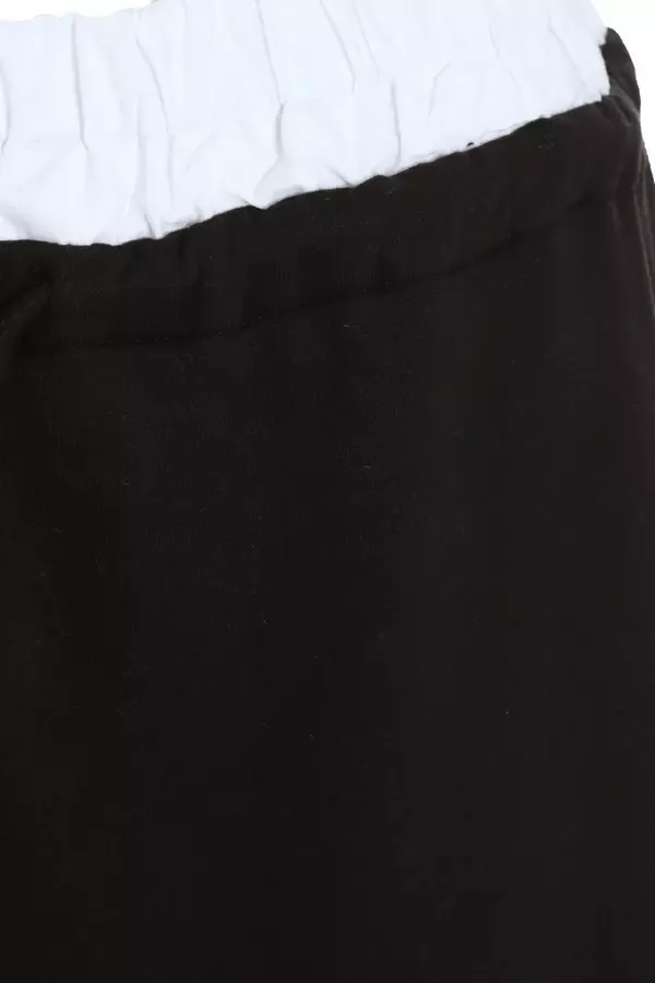 Quiz Clothing Trousers Black Wide Leg Double Waist Jogger 8211 Women