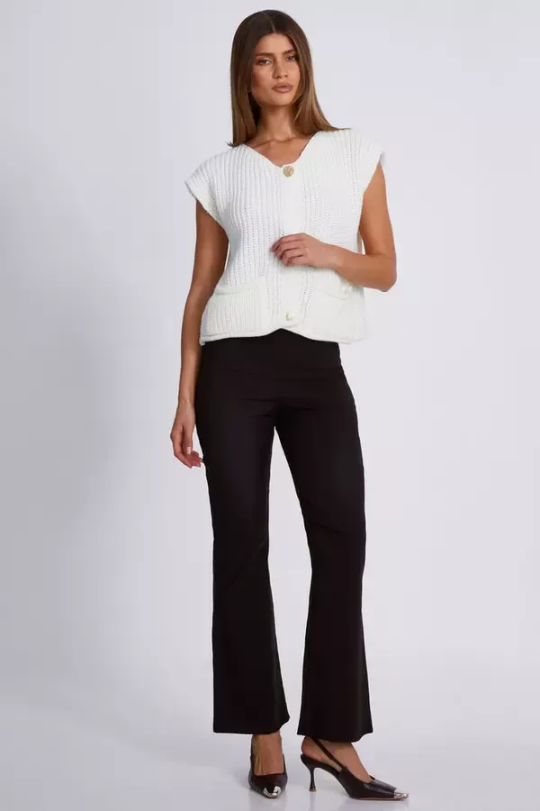 Quiz Clothing Trousers Brown Belted Flared Trousers 8211 Women
