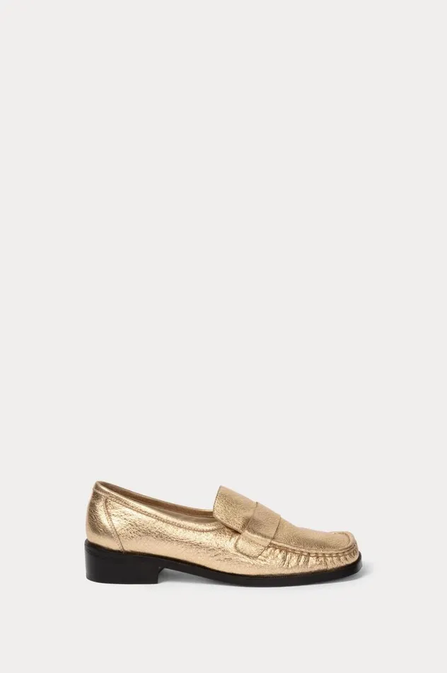 Rachel Comey Annie Loafer Gold Women Flats Loafers