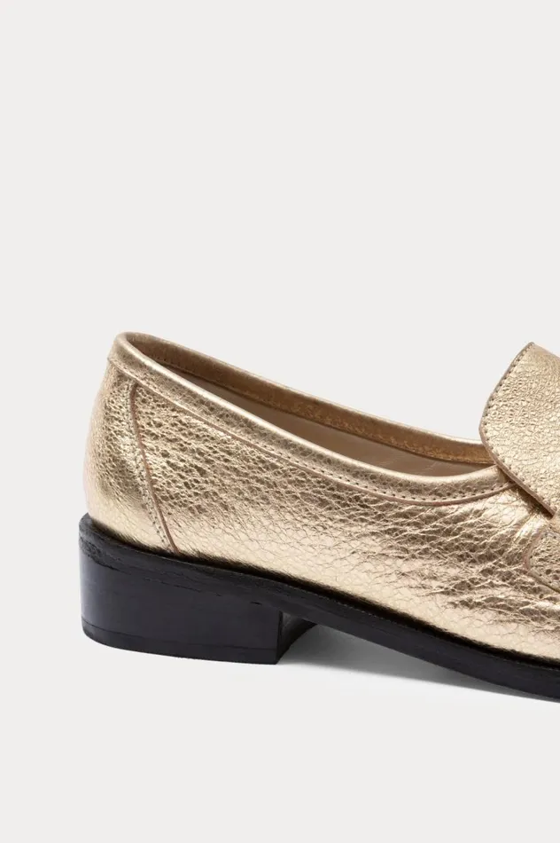 Rachel Comey Annie Loafer Gold Women Flats Loafers