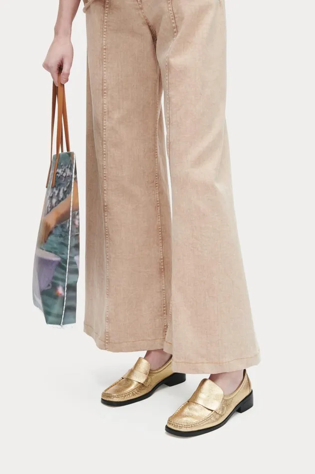 Rachel Comey Annie Loafer Gold Women Flats Loafers