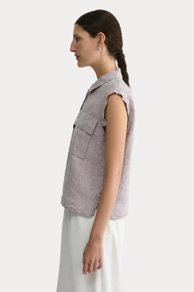 Rachel Comey Brewster Top Mauve Women Tops