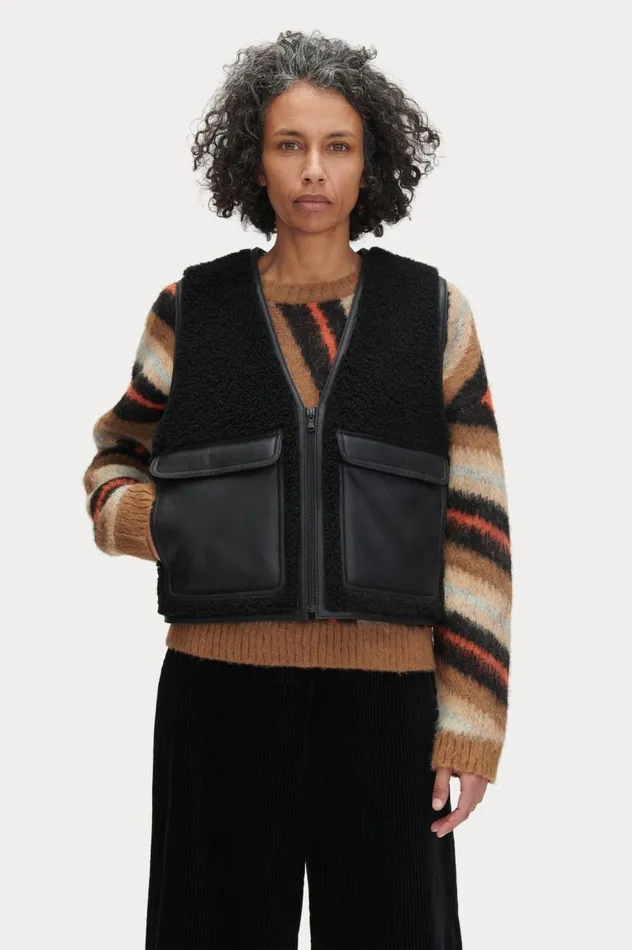 Rachel Comey Davi Vest Black Women Jackets Outerwear