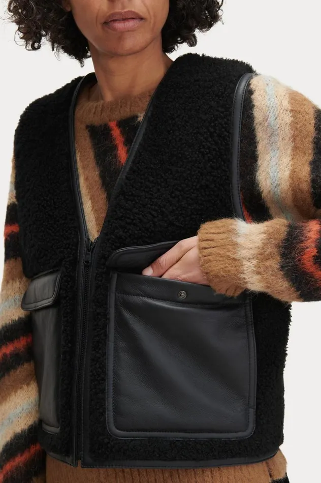 Rachel Comey Davi Vest Black Women Jackets Outerwear