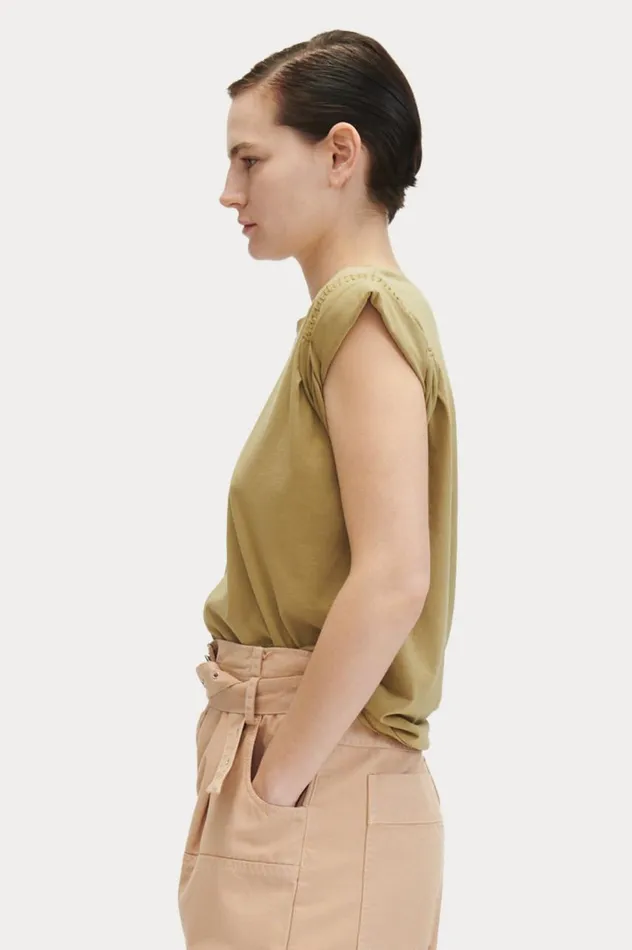 Rachel Comey Miles Tee Sage Women TShirts Sweatshirts