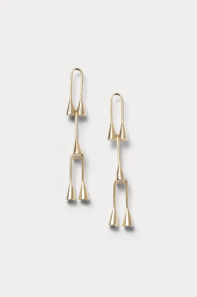 Rachel Comey Quarry Wagner Earring Brass Women Jewelry