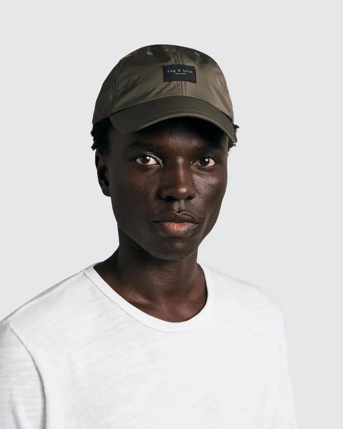 Rag and Bone Addison Baseball Cap Olive Night WomenMen Hats