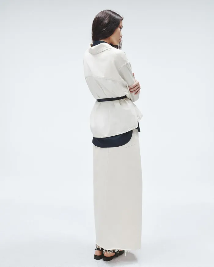 Rag and Bone Avery Denim Skirt Ecru Women Dresses and Skirts Rag and Bone Avery Denim Skirt Ecru Women Dresses and Skirts