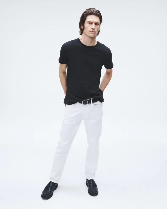 Rag and Bone Classic Flame Tee Jet Black Men TShirts