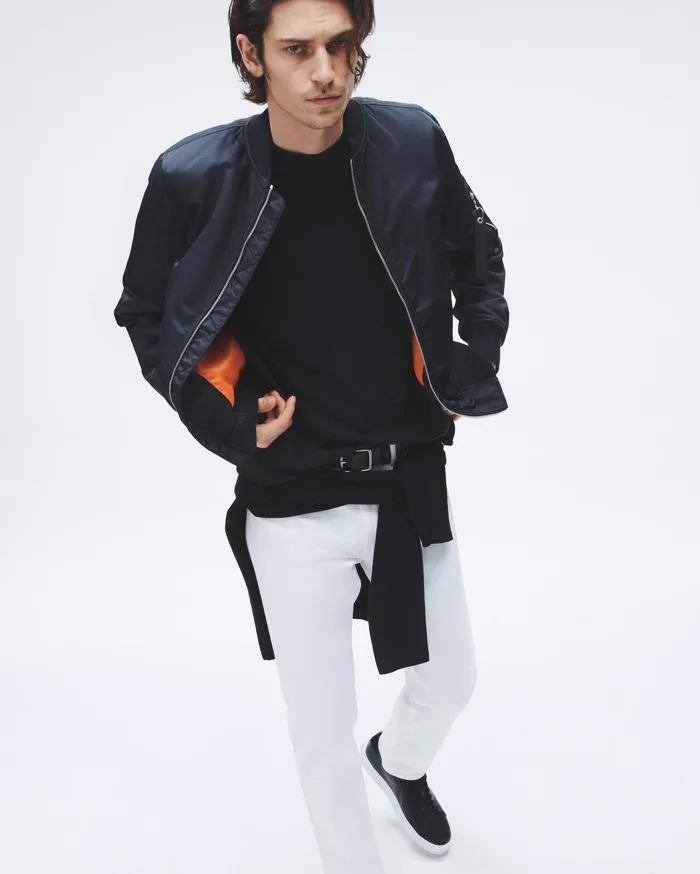 Rag and Bone Classic Flame Tee Jet Black Men TShirts Rag and Bone Classic Flame Tee Jet Black Men TShirts