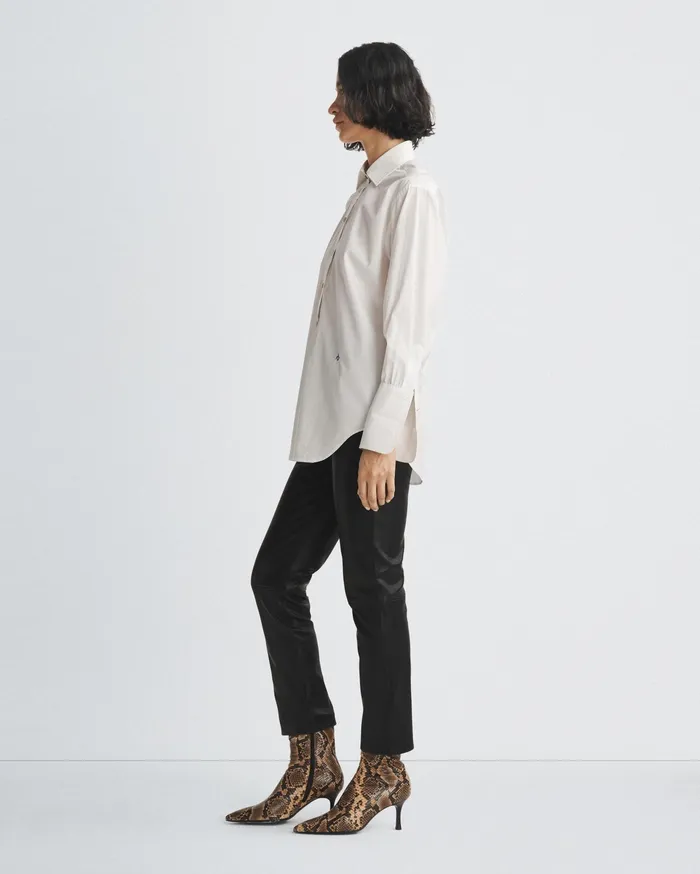 Rag and Bone Diana Cotton Poplin Shirt White Women Tops Rag and Bone Diana Cotton Poplin Shirt White Women Tops