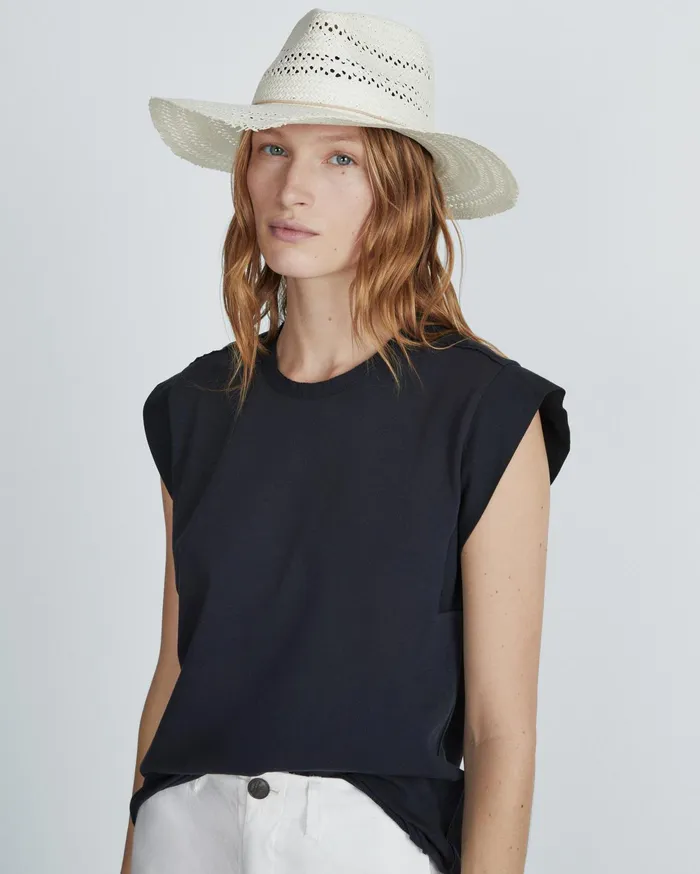 Rag and Bone Elle Perf Fedora Ivory Women Hats Rag and Bone Elle Perf Fedora Ivory Women Hats