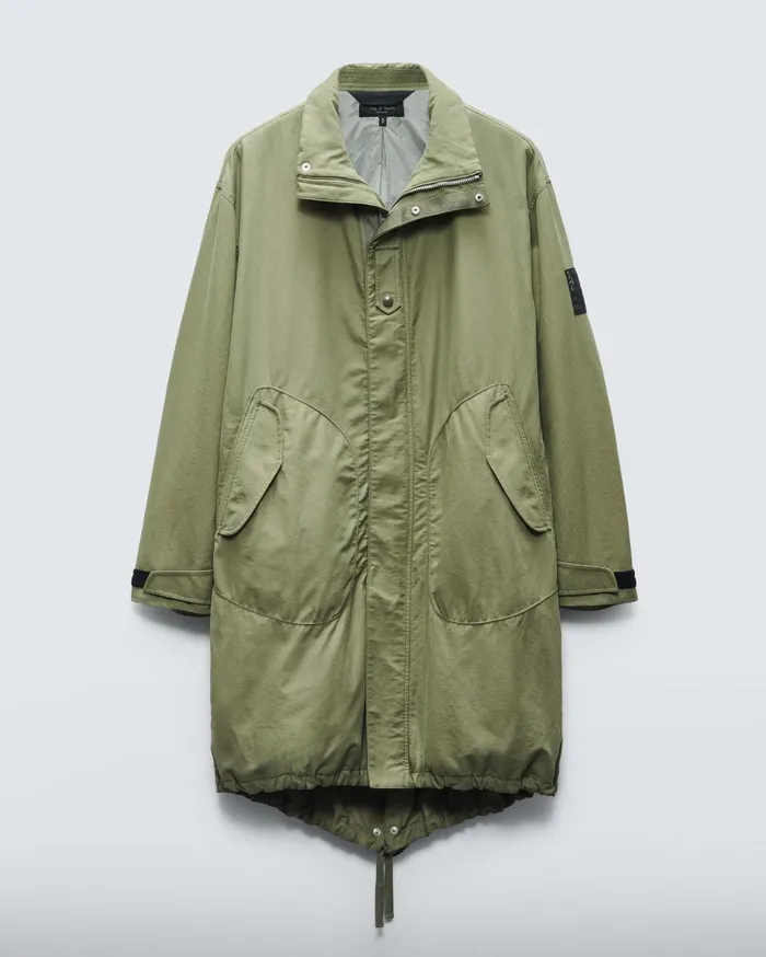 Rag and Bone Falcon Cotton Nylon Parka Lichen Men Coats and Jackets Rag and Bone Falcon Cotton Nylon Parka Lichen Men Coats and Jackets