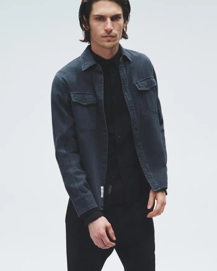Rag and Bone Featherweight Denim Engineered Jack Shirt Minna Men Shirts