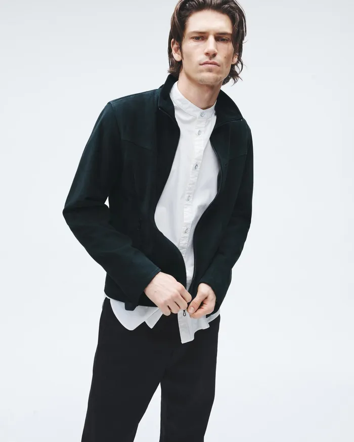 Rag and Bone Grant Suede Jacket Salute Men Coats and Jackets