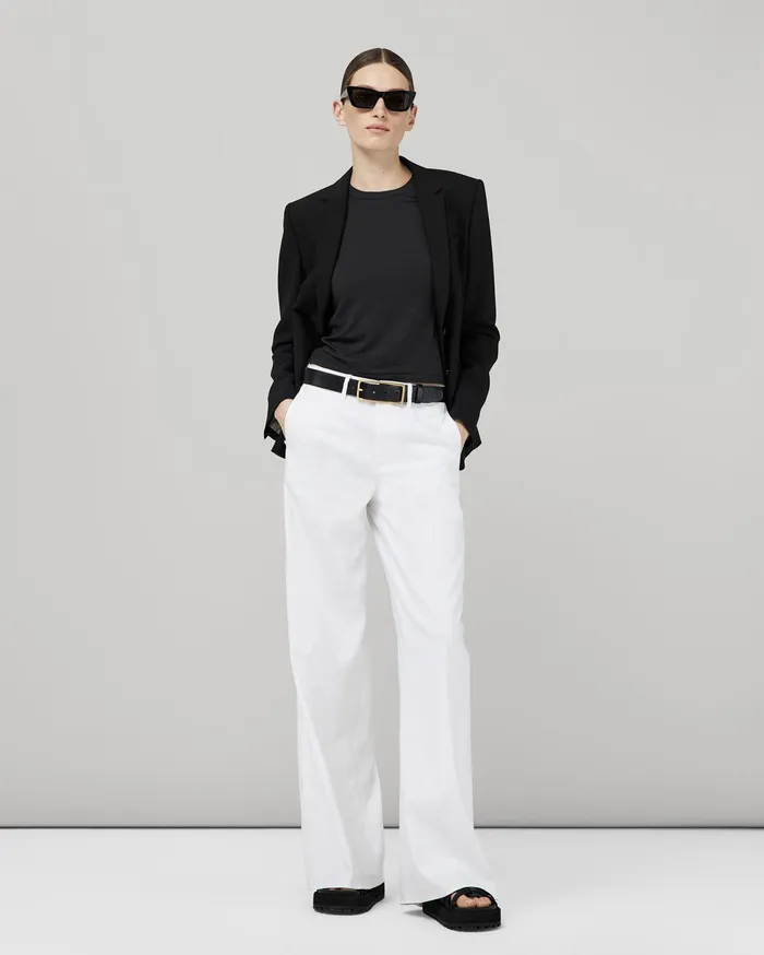 Rag and Bone Luca Short Sleeve Baby Tee Black Women TShirts Rag and Bone Luca Short Sleeve Baby Tee Black Women TShirts