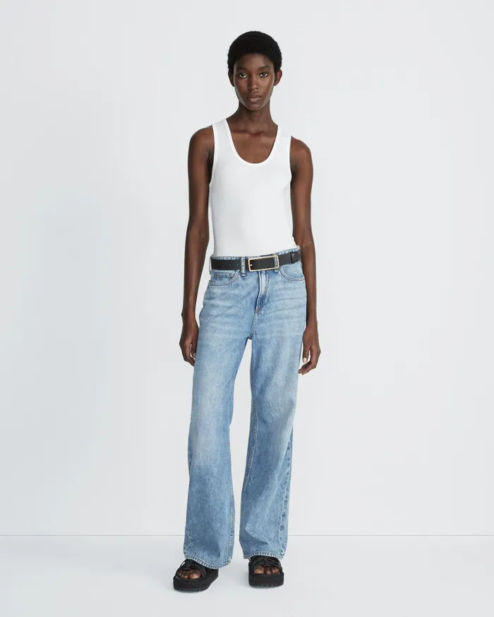 Rag and Bone Luca Tank White Women TShirts