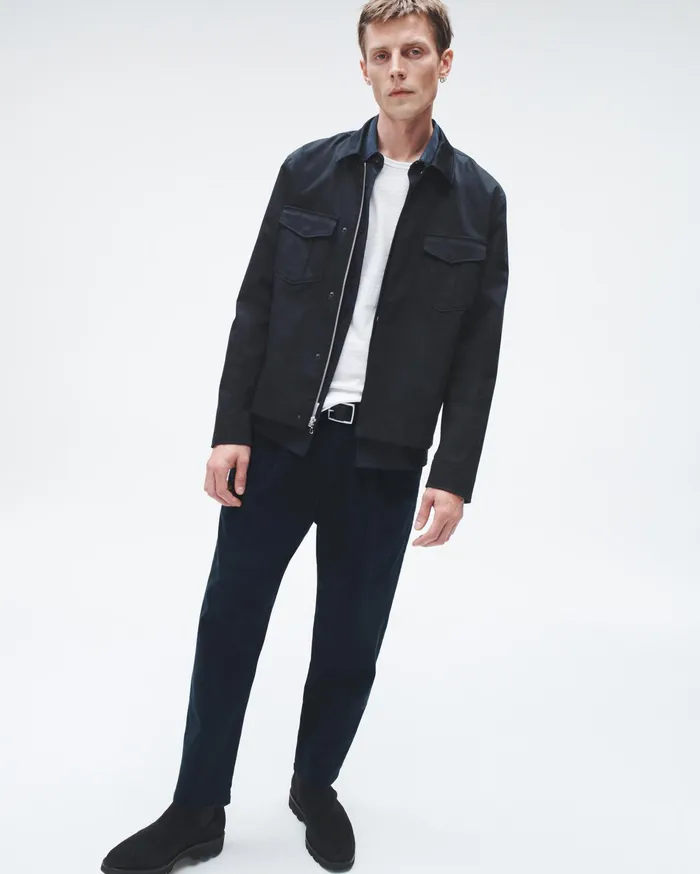 Rag and Bone Pleated Cotton Chino Salute Men Pants
