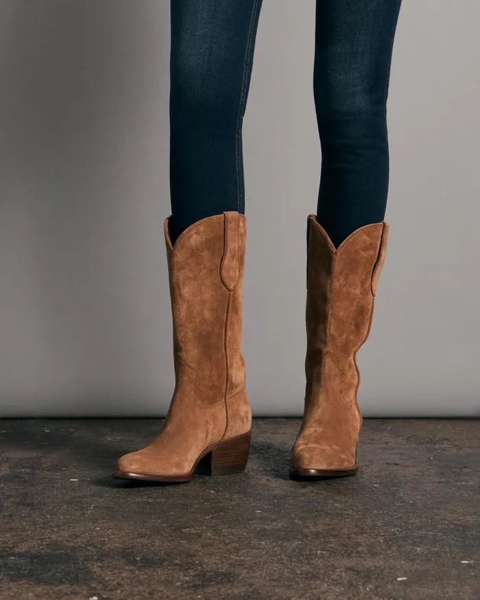 Rag and Bone Rb Cowboy Boot Sabbia Suede Women Boots