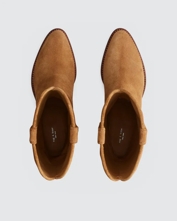 Rag and Bone Rb Cowboy Boot Sabbia Suede Women Boots