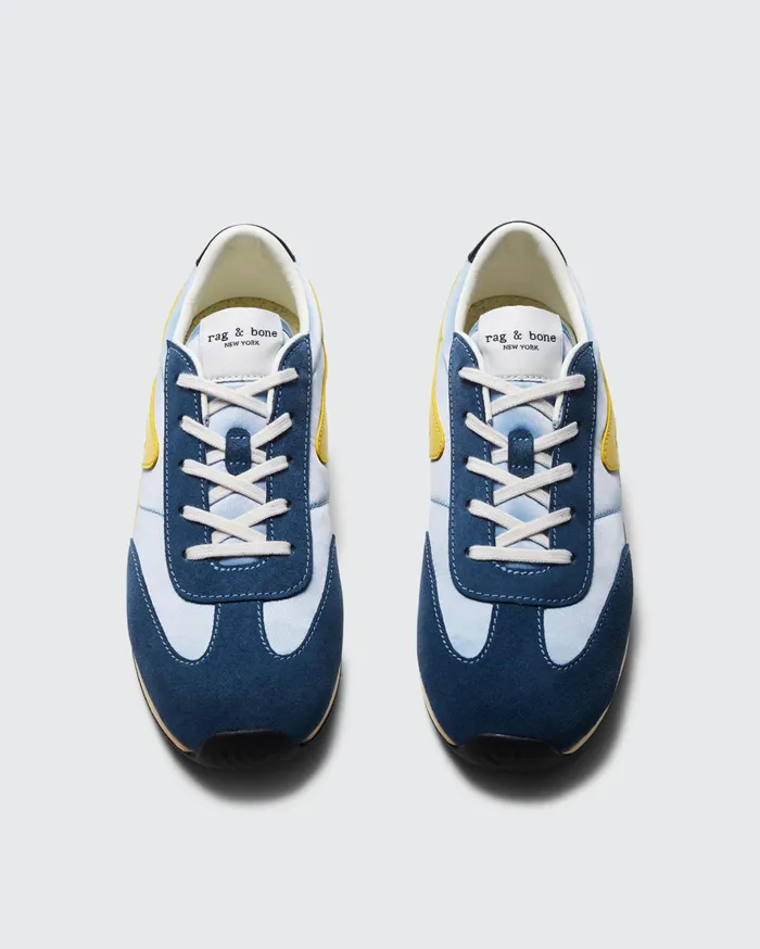 Rag and Bone Retro Runner Slim Denim Blue Women Sneakers