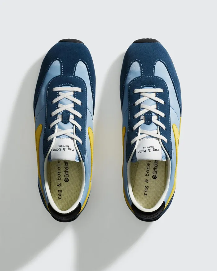 Rag and Bone Retro Runner Slim Denim Blue Women Sneakers