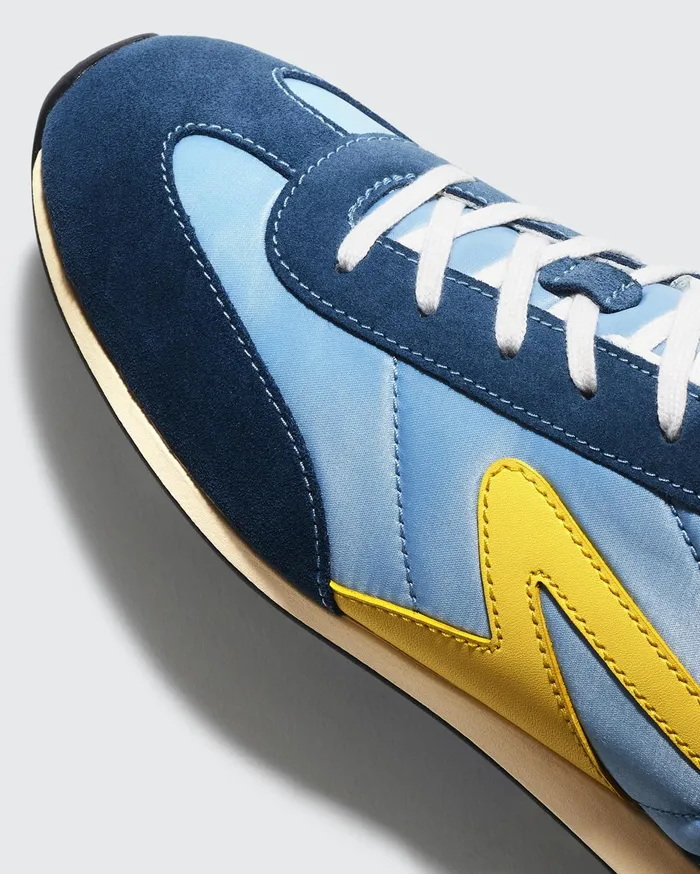 Rag and Bone Retro Runner Slim Denim Blue Women Sneakers