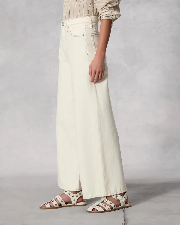 Rag and Bone Sofie Ankle Wide Ecru Women WideLeg Rag and Bone Sofie Ankle Wide Ecru Women WideLeg