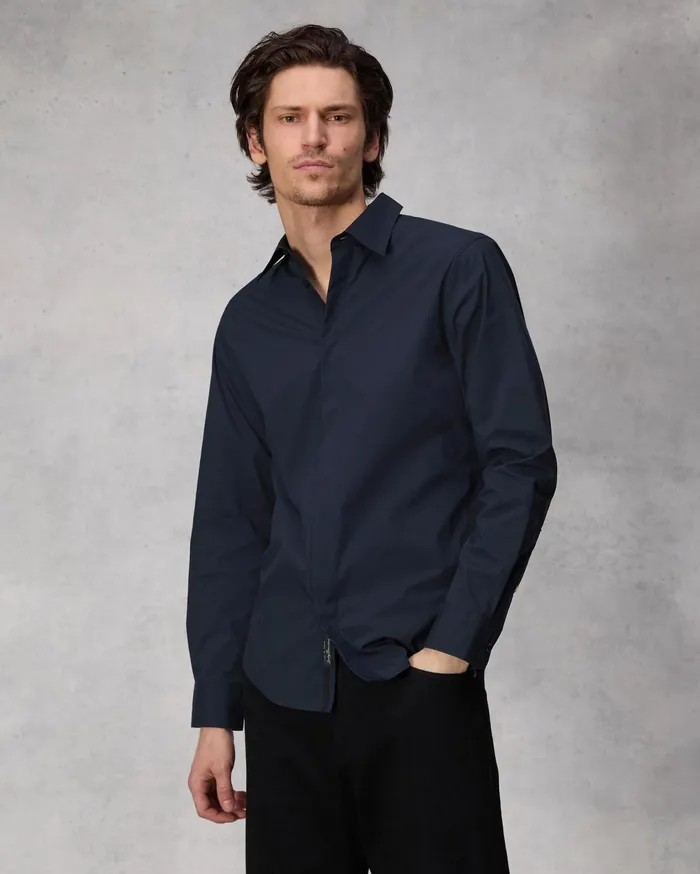Rag and Bone Tomlin Cotton Poplin Shirt Salute Men Shirts