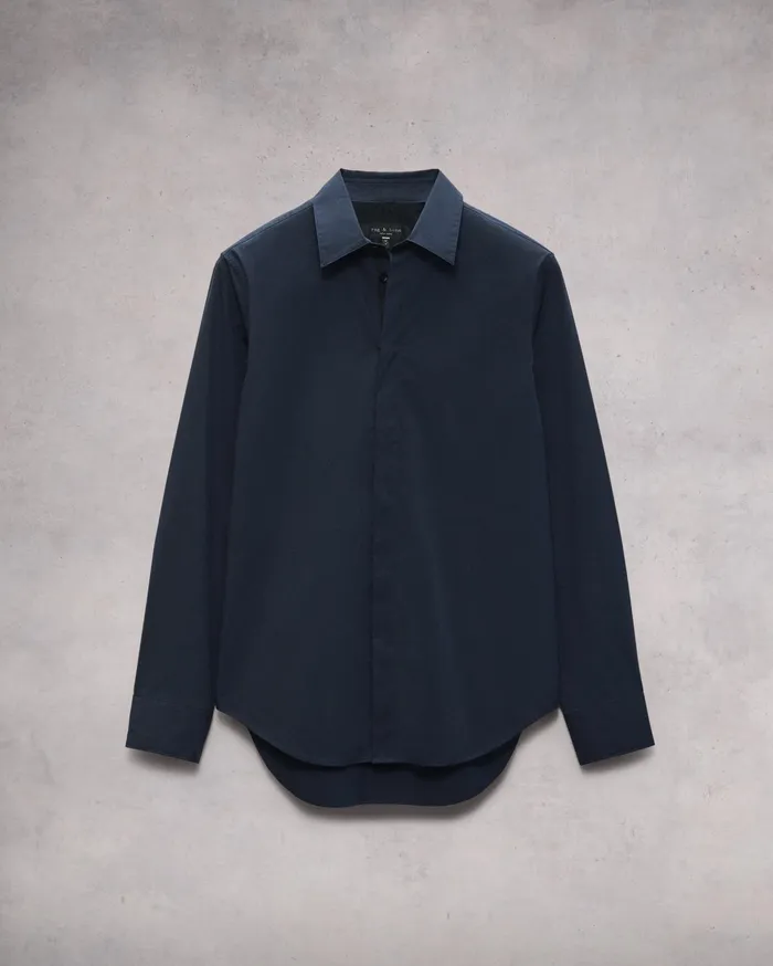 Rag and Bone Tomlin Cotton Poplin Shirt Salute Men Shirts