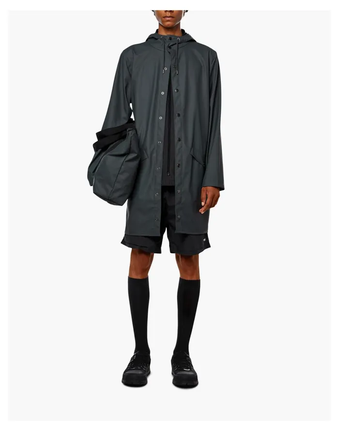 Rains Long Jacket Midnight Men Madewell Jackets